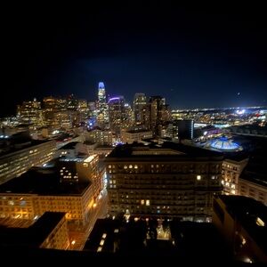 Original San Fransisco Cityscape Night View Art Print